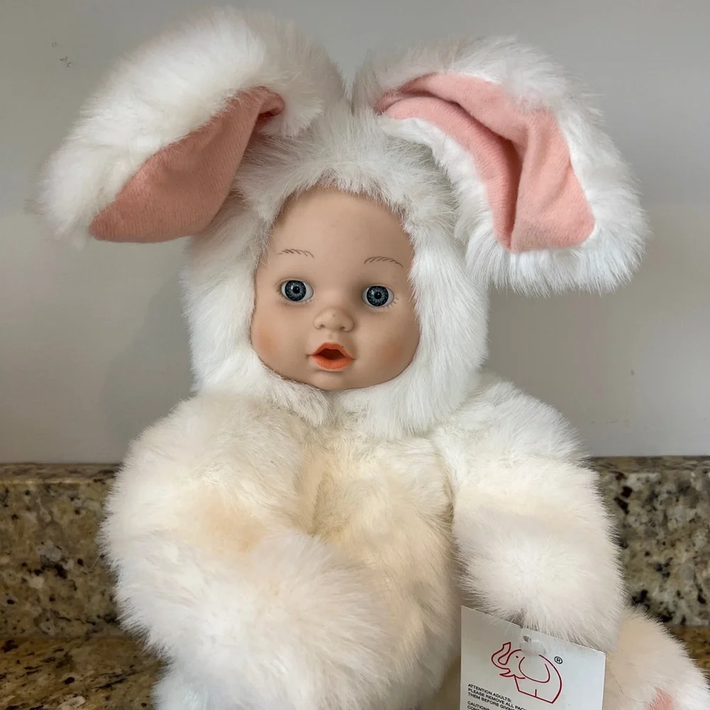 Green Trading Co. Baby Face Bunny Plush Doll
